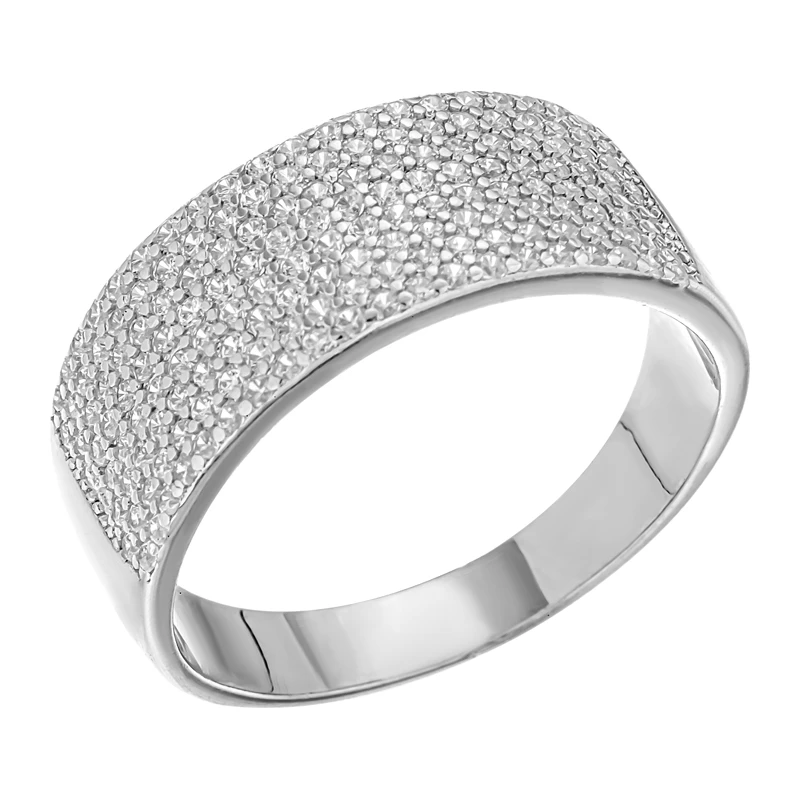 Кольцо  серебряное с фианитом