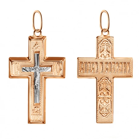 Подвеска  из комбинированного золота