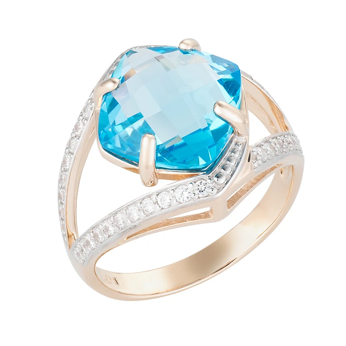 Кольцо  из красного золота