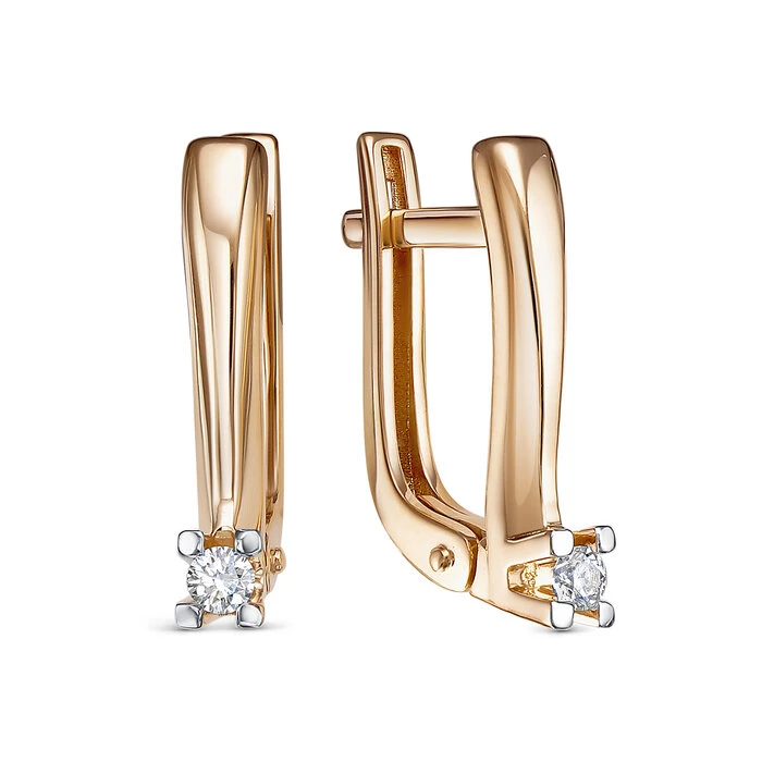 Серьги «BERGER» из красного золота