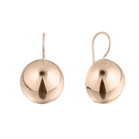 Серьги «Магнат» из красного золота