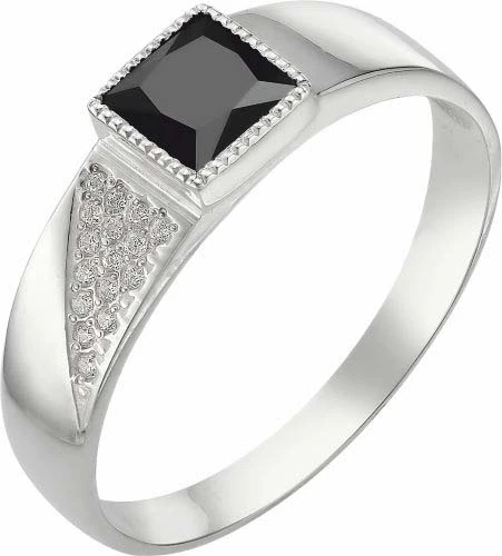 Кольцо  серебряное со шпинелью