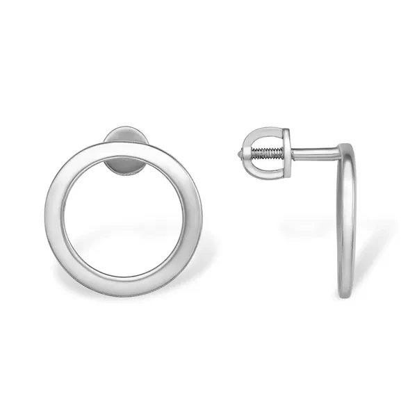 Серьги  серебряные