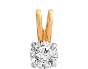 Подвеска «Goldman» из красного золота с фианитом