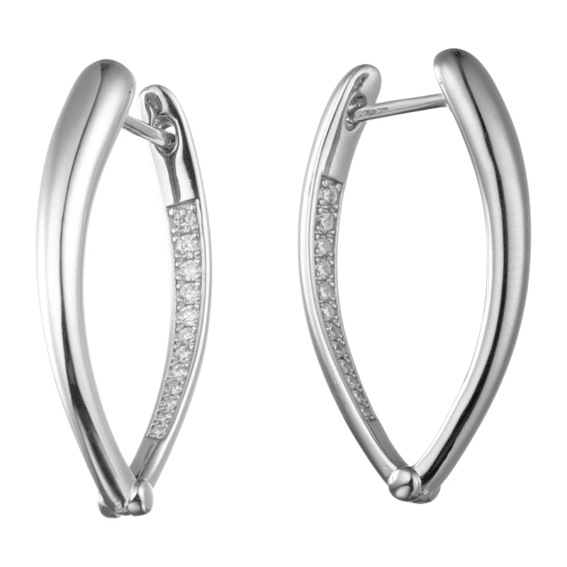 Серьги  серебряные