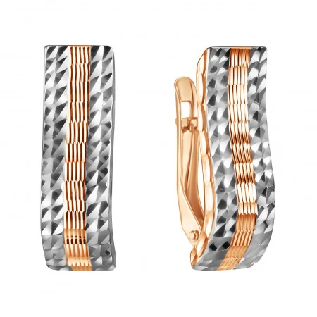 Серьги «Голден Глоб» из красного золота