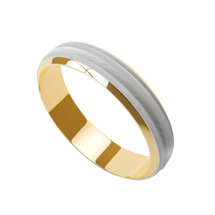 Кольцо  из комбинированного золота