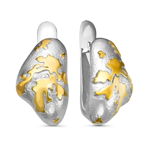 Серьги «PLATA» серебряные