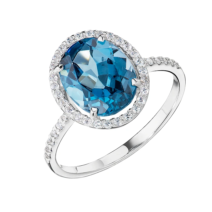 Кольцо  из белого золота