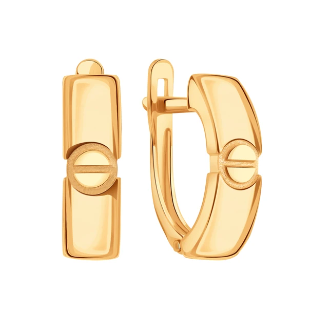 Серьги «KARATOV» из красного золота