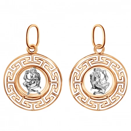 Подвеска «Голден Глоб» из комбинированного золота