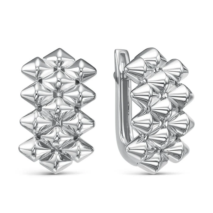 Серьги  из белого золота