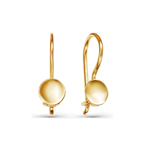 Серьги  из красного золота