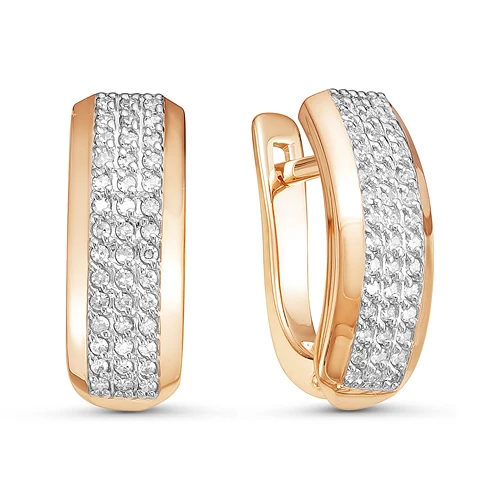 Серьги «Дельта» золотые