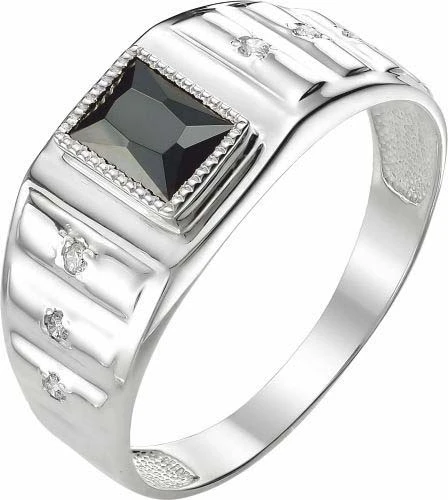 Кольцо  серебряное со шпинелью