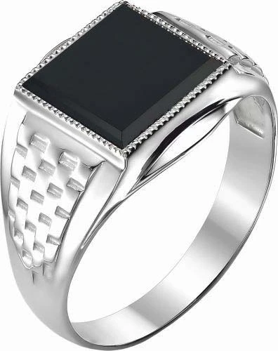 Кольцо  серебряное с агатом