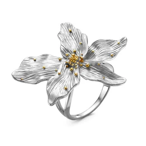 Кольцо «PLATA» серебряное