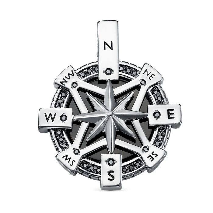 Подвеска  серебряная с ониксом