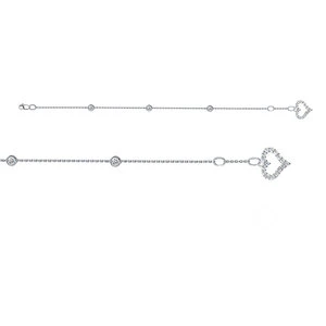 Браслет  серебряный с фианитом