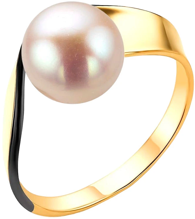 Кольцо  золотое с жемчугом