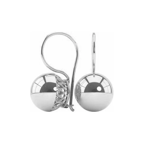 Серьги  серебряные