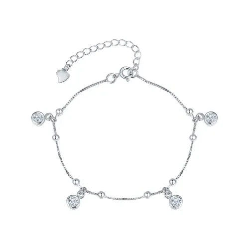 Браслет  серебряный с фианитом