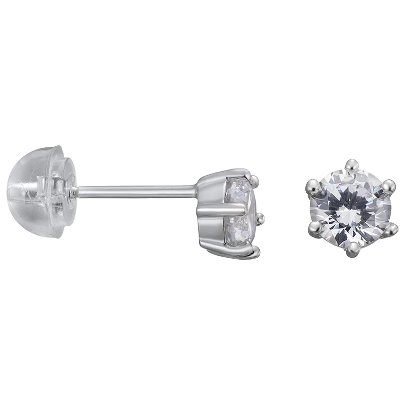 Серьги «Сильверк» серебряные с фианитом