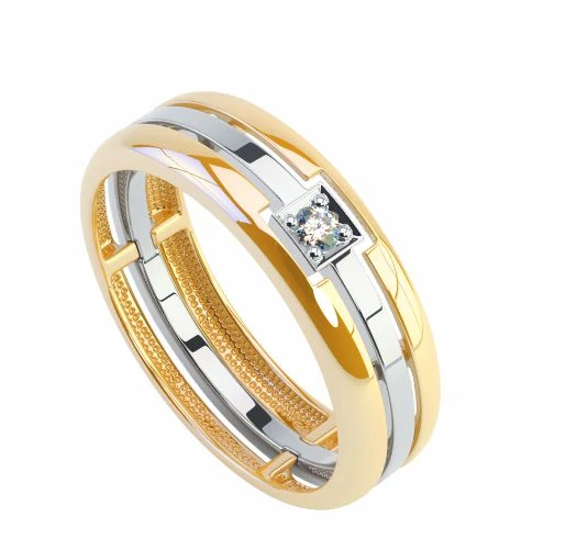 Кольцо  из красного золота