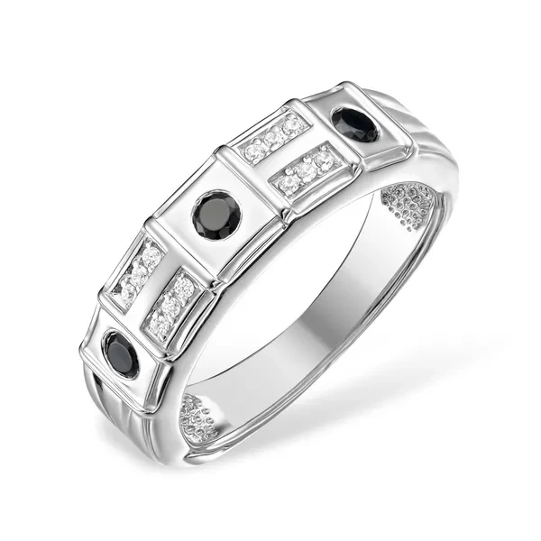 Кольцо  серебряное с фианитом