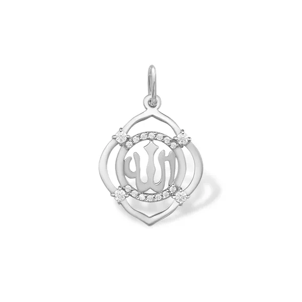 Подвеска  серебряная с фианитом