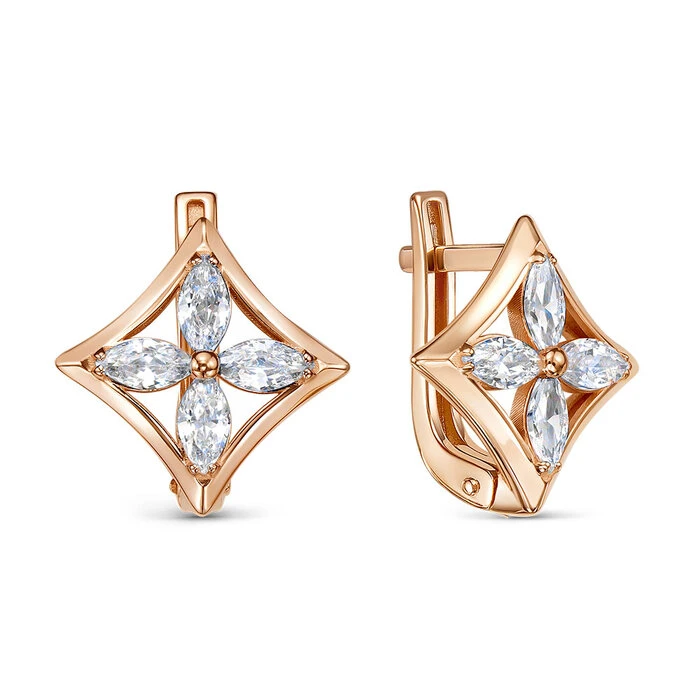 Серьги «BERGER» золотые