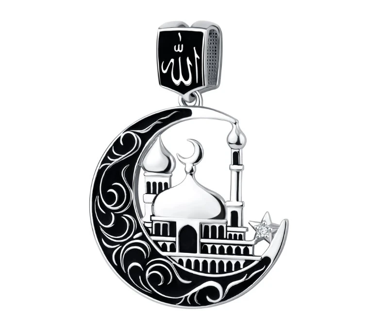 Подвеска  серебряная с фианитом