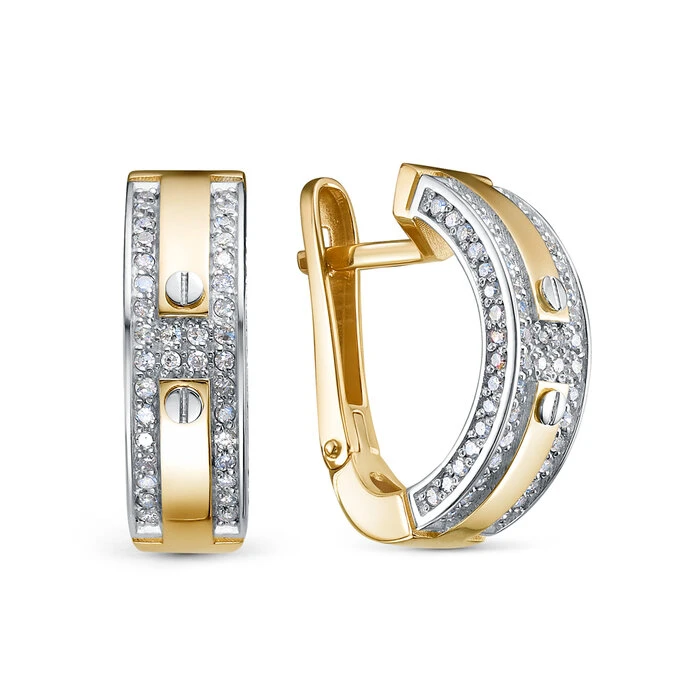 Серьги «BERGER» золотые