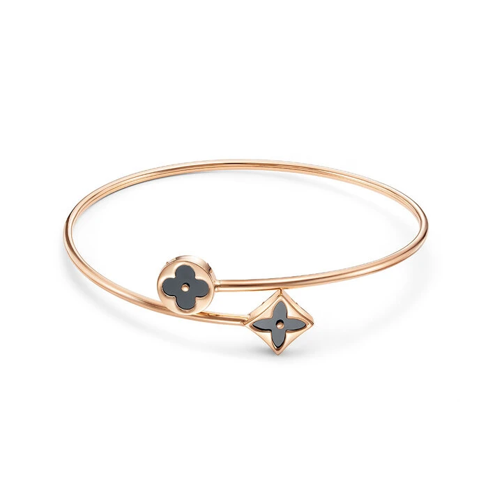 Браслет  из красного золота с ониксом