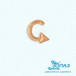 Пирсинг  из красного золота