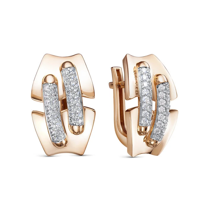 Серьги «BERGER» золотые