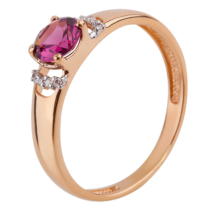 Кольцо  из красного золота