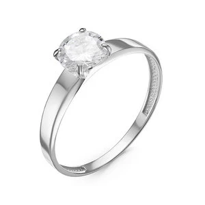 Кольцо  из белого золота с фианитом