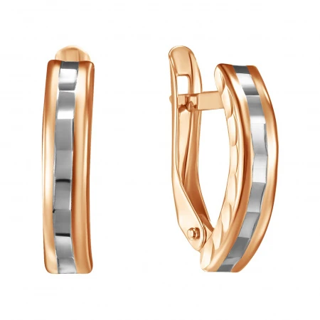 Серьги «Голден Глоб» из красного золота