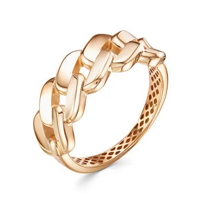 Кольцо «Дельта» из красного золота