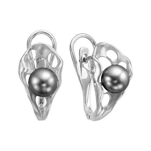 Серьги «PLATA» серебряные