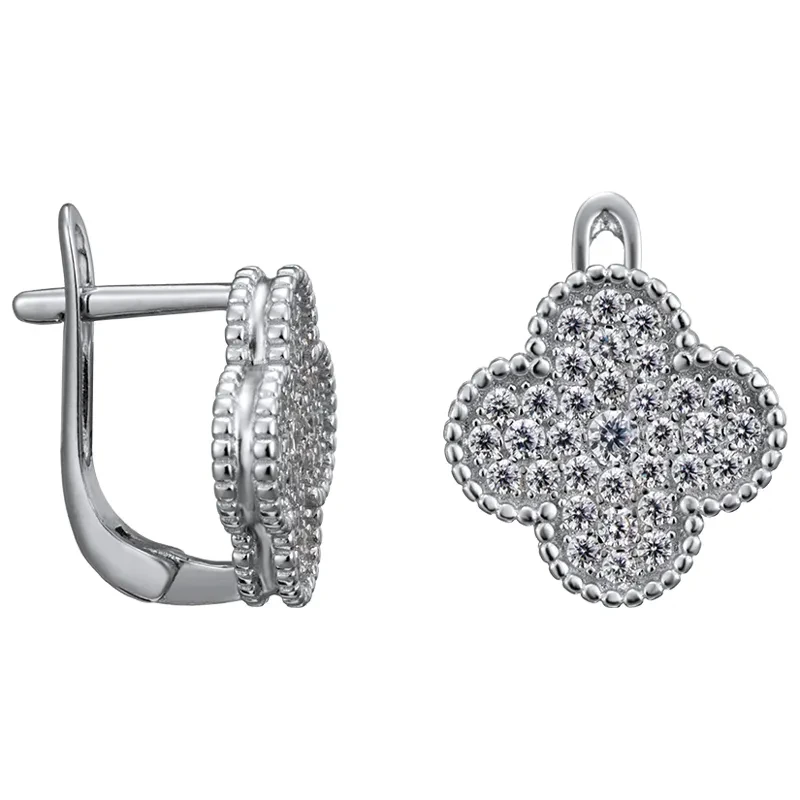 Серьги «Сильверк» серебряные с фианитом