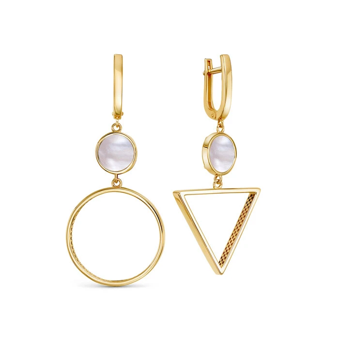 Серьги «BERGER» золотые