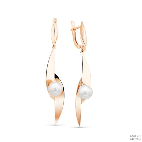 Серьги «MAGIC STONES» золотые