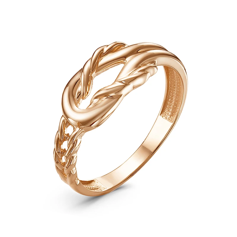 Кольцо «Дельта» из красного золота