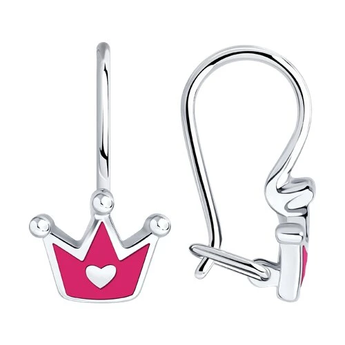 Серьги  серебряные