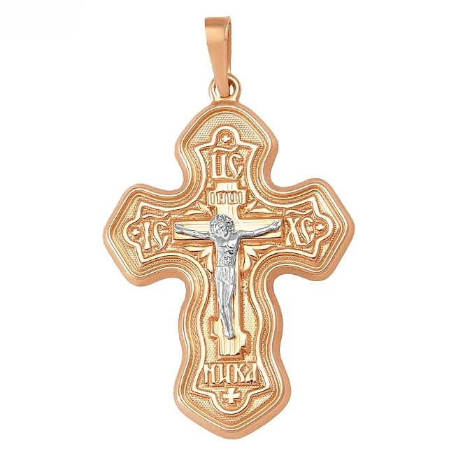 Подвеска  из комбинированного золота