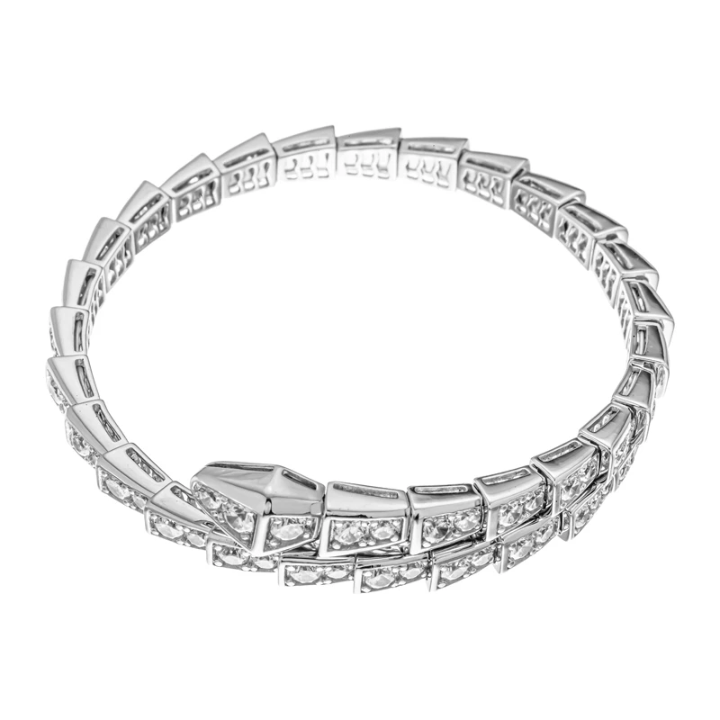 Браслет  серебряный с фианитом