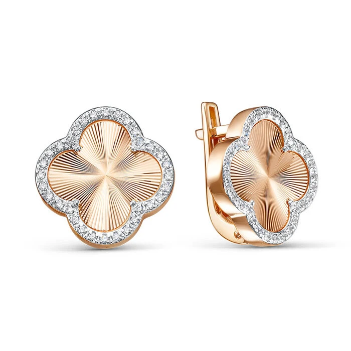 Серьги «BERGER» золотые