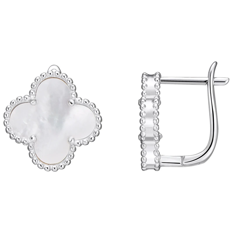 Серьги  серебряные с перламутром